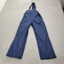 Ski Lion Overalls Mens Medium VTG Denim Farmer Bibs meas 36x29