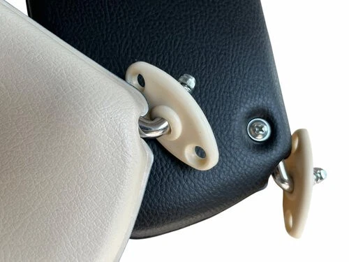 Parasoles izquierdo + derecho negro/crema para BMW E10 1502 1602 1802 2002 NUEVO Foto 4 de 4