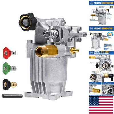 #ad Durable 3 4#x27;#x27; Shaft Pressure Washer Pump Compatible with Honda amp; Simpson $211.99