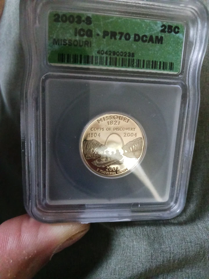 2003 S 25C Missouri State Quarter PR70DCAM ICG - Image 2 of 4
