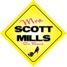 Mrs Scott Mills On Board Autoschild Nr. 1 Radio DJ