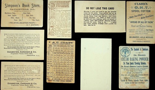 NINE Victorian Trade Cards - BB-69 - Picture 2 of 5