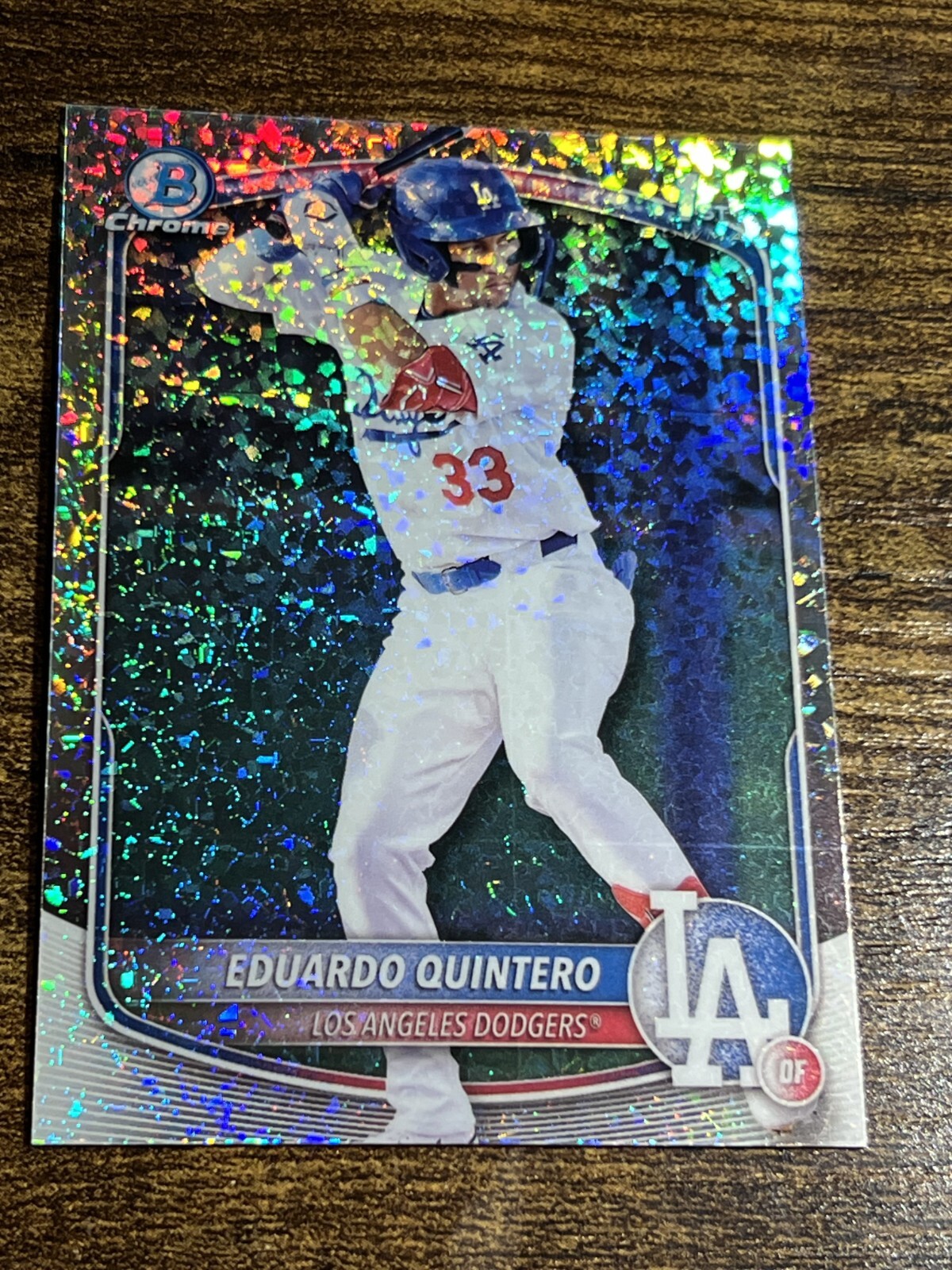 EDUARDO QUINTERO 2025 Bowman Chrome #BCP-115 1st Silver Mini Diamond Refractor