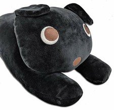 Adorable Large Stuffed Animal Plush Huggable Dog Pillow for Kids - Black