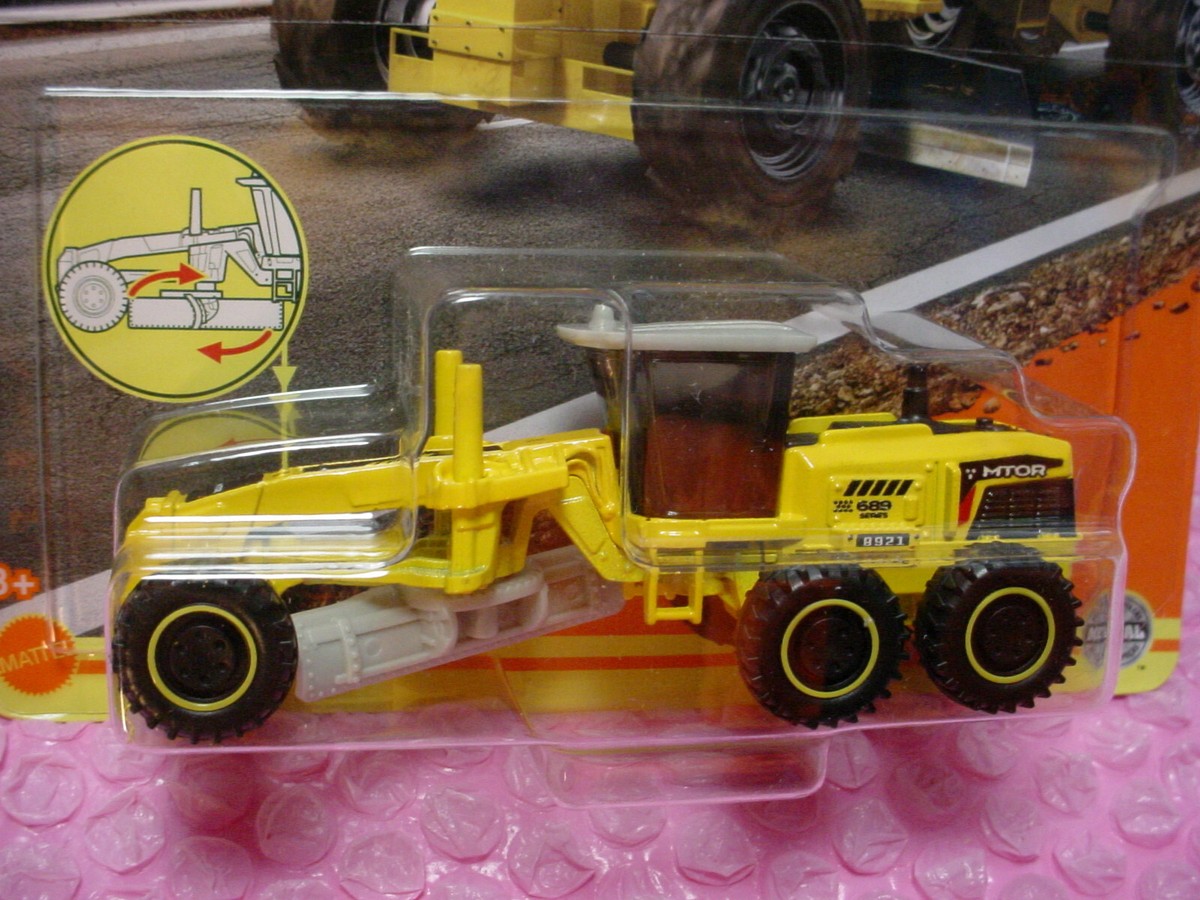 2022 Matchbox Working Rigs MBX ROAD GRADER 11/16🔥yellow tractor