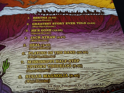 Grateful Dead Houston Texas 11-18-1972 CD Hofheinz Pavilion