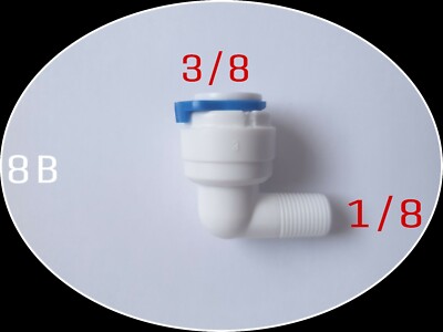 Winkelaußenadapter 3/8 Rohr 1/8 Gewinde Fittings