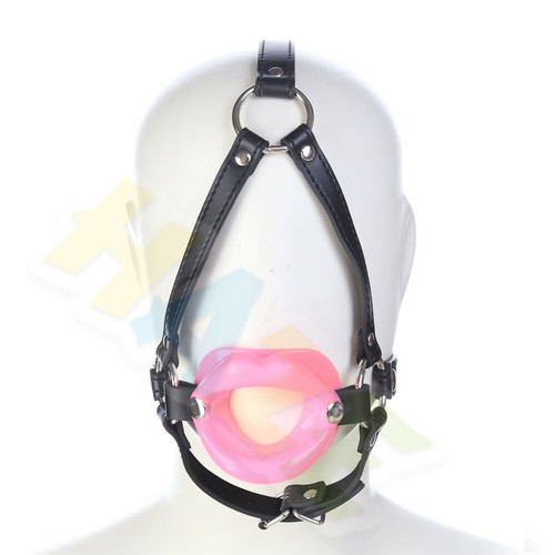 Leder Offen Mund Ball Gag Kopf Geschirr ORing Streuer Fetisch Zurückhaltung Neu - Bild 9 von 15
