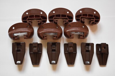 6x Kenlin Rite Trak II Drawer Guide Glide & Stop w/ Screws -  Authentic
