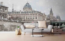 3D Paris Cityscape Wallpaper Wall Mural Removable Self-adhesive Sticker 951