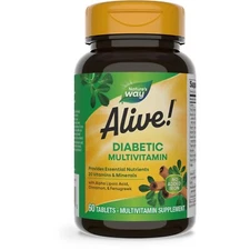 Nature’S Way Alive! Diabetic Multivitamin, Alpha Lipoic Acid, High Potency B-Vit