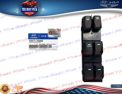  GENUINE  Main Power Window Switch *Auto Down* for 2010-2015 Tucson  935712S000