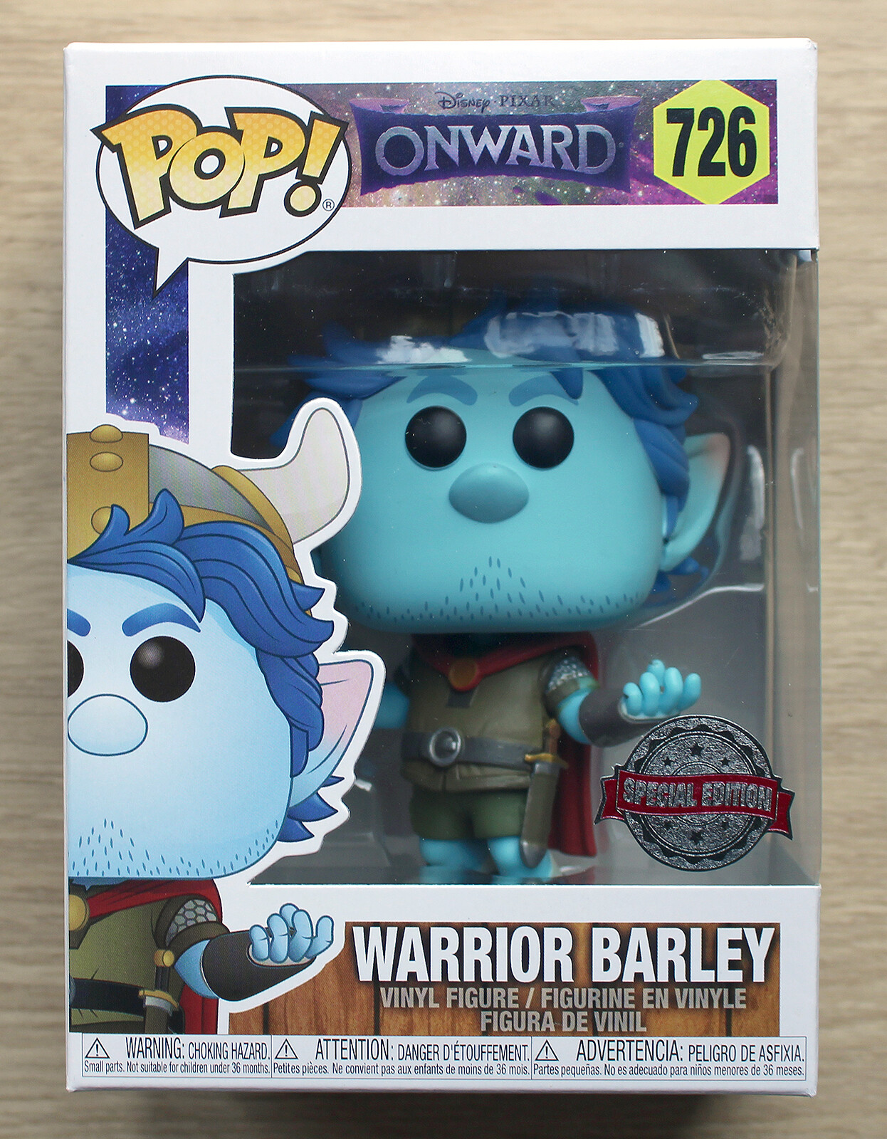 En Oferta Funko Pop Disney Onward Warrior Cebada + Free Protector