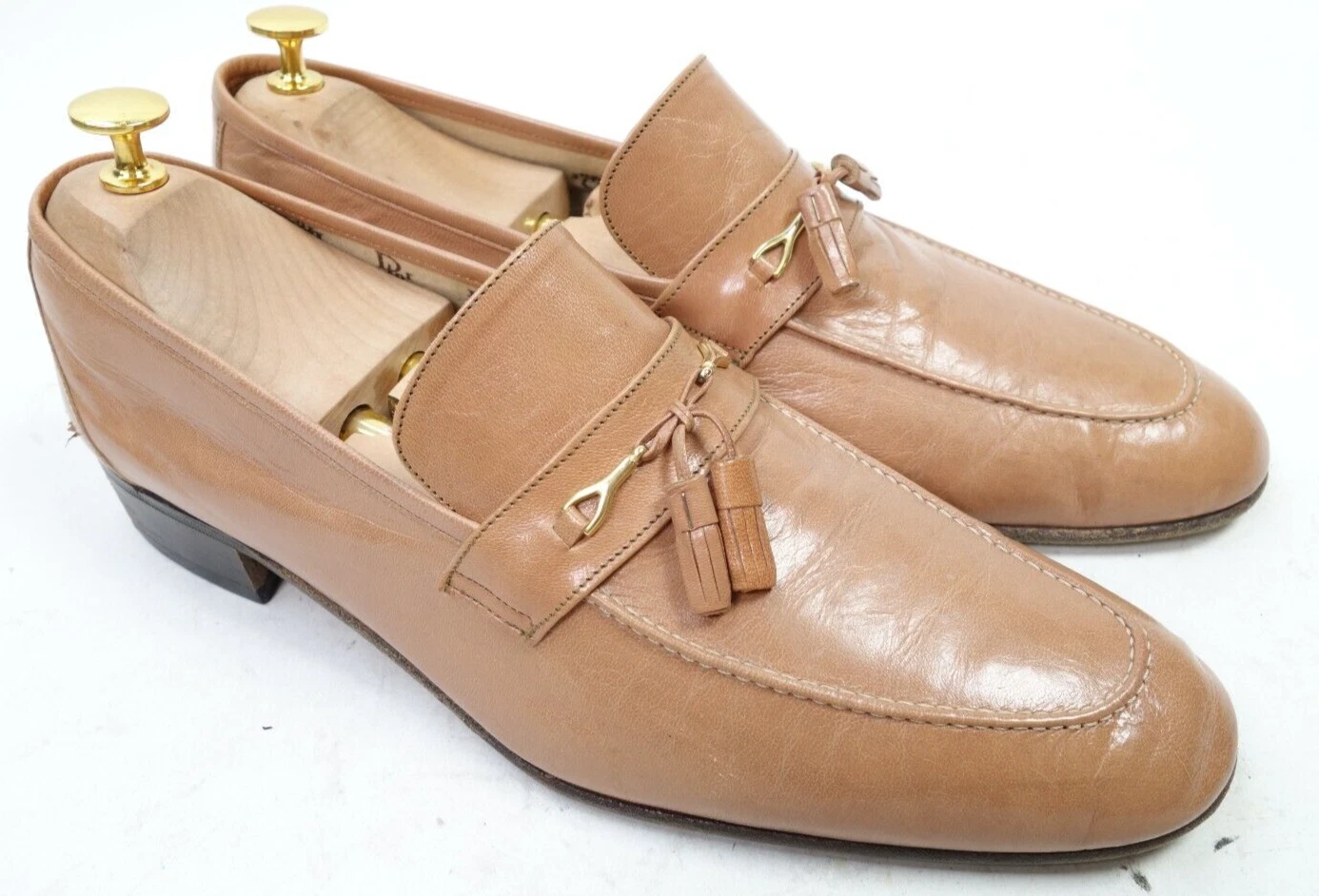 Mocassins vintage Christian Dior marron homme pointure 10,5 M made in Italy