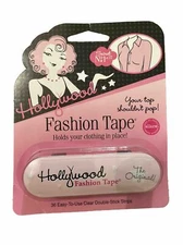 Hollywood Fashion Secrets Fashion Tape 36 Clear Double Stick Strips SEALED