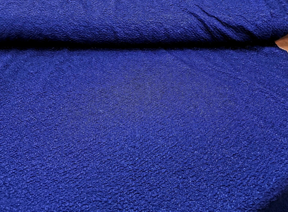 Blue Sparkle Knit Fabric Special Occasion Jersey By the Yard