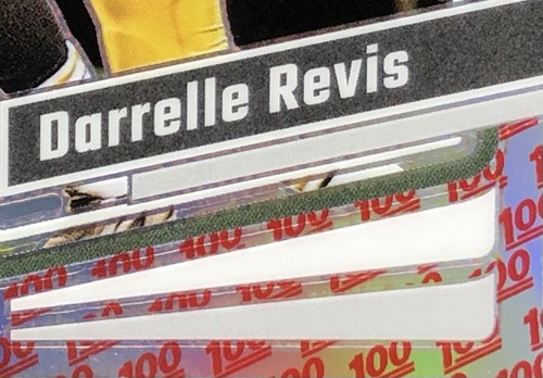 2023 Optic Darrelle Revis ONE HUNDRED (100) EMOJI PRIZM SSP CASE HIT No. 152 💯 - Picture 5 of 18