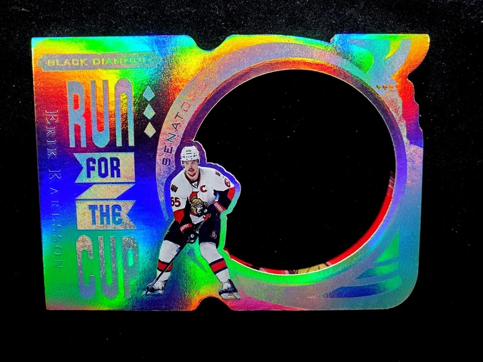 2016-17 Upper Deck Black Diamond Run for the Cup ERIK KARLSSON /99 #RUN-EK - Image 3 of 4