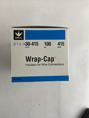 100 IDEAL model 415 WRAP CAP 30-415 ELECTRICALINSULATOR FOR  WIRE CONNECTIONS