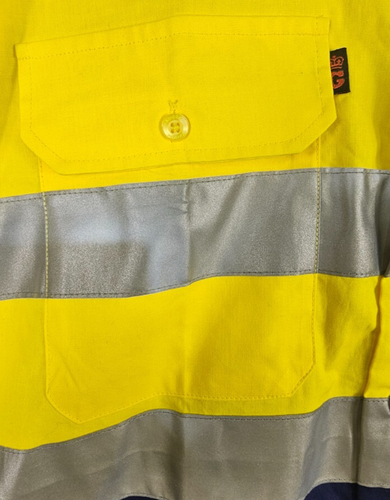 CAMISA DE TRABAJO KING GEE "WORKCOOL MANGA LARGA ALTA VISIBILIDAD + CINTA DE ARO - K54880 Talla M - Imagen 4 de 15