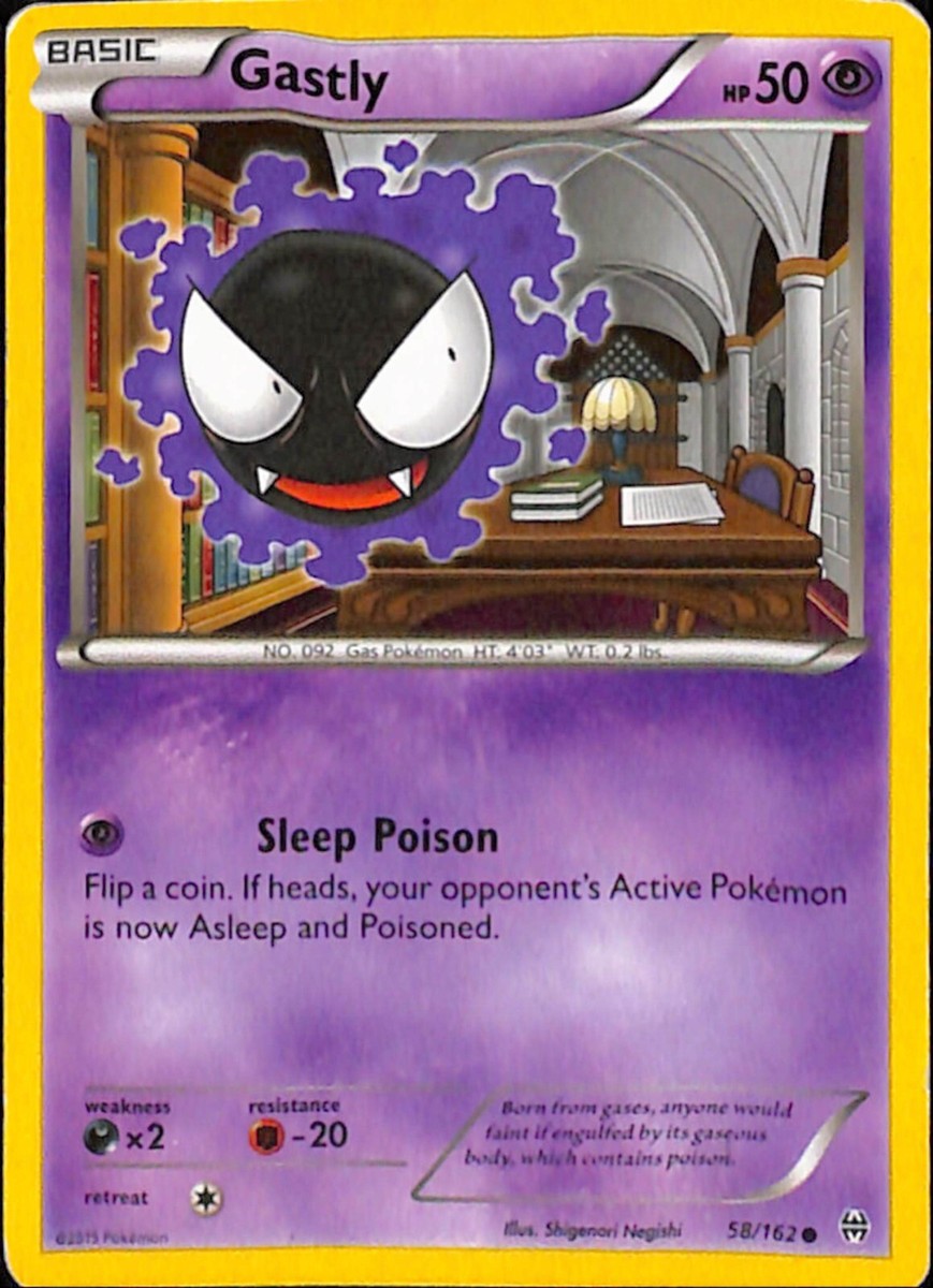 Gastly 58/162 - Breakthrough - Common - Pokemon Card TCG - HP | eBay
