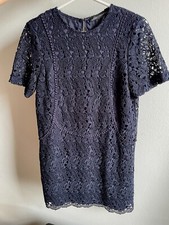 Zara Woman Navy Blue Lace Short Dress Size S