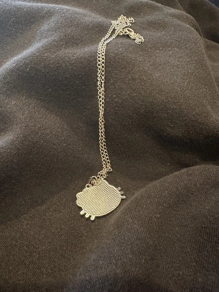 Colgante Hello Kitty con Arco Rosa Collar Tenis Cadena Kawaii Bisutería Foto 2 de 3