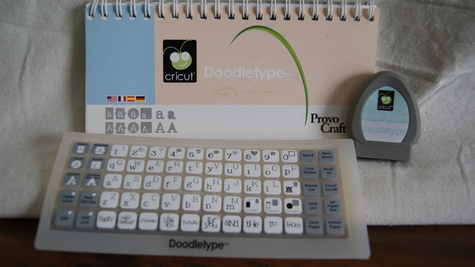 Cricut Cartridge DOODLETYPE Gently Used No Box eBay