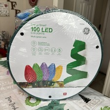 GE Energy Smart 100 LED C-9 Lights Multicolor Christmas party 66 ft ContinuousOn