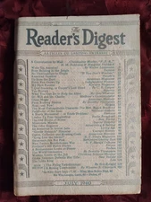Reader's Digest July 1940 WWII Groucho Marx Walter Lippmann Maude Adams
