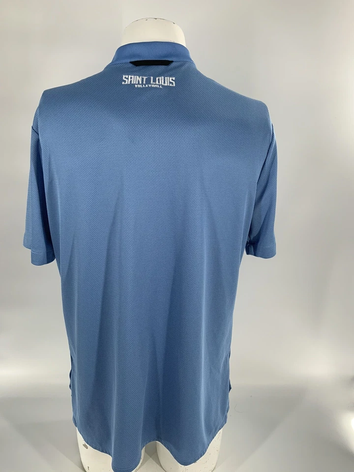 St. Louis Billikens Nike Dri Fit Snap Polo мужчин M синий волейбол новом YGI F3-310 - Изображение 4 из 4