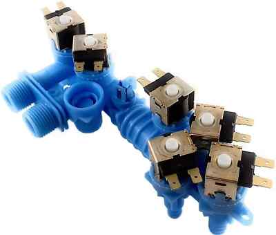 Water Inlet Valve For Whirlpool Cabrio Platinum MVWB850YW0 WTW8540BW1 WTW8900BC0