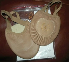 Eurotard Leather Half sole Tan A2062 Lyrical Dance shoes Contemporary HINGE