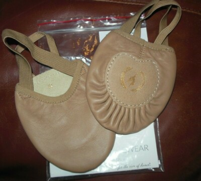 Eurotard Leather Half sole Tan A2062 Lyrical Dance shoes Contemporary HINGE
