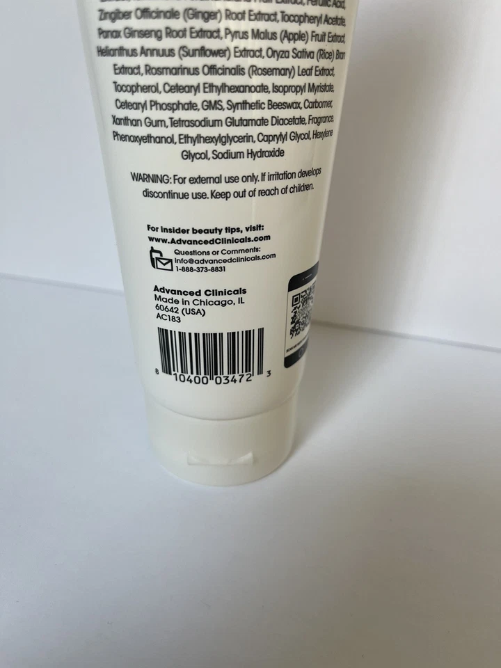 Advanced Clinicals Vitamin C Hand Cream for Dry Hands 8 Fl Oz (237mL) New Sealed Foto 3 de 4