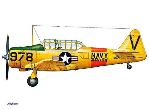 Planes Warbird Don's Profile: 01 North American T-6G/SNJ-7 Texan - Imagen 3 de 4