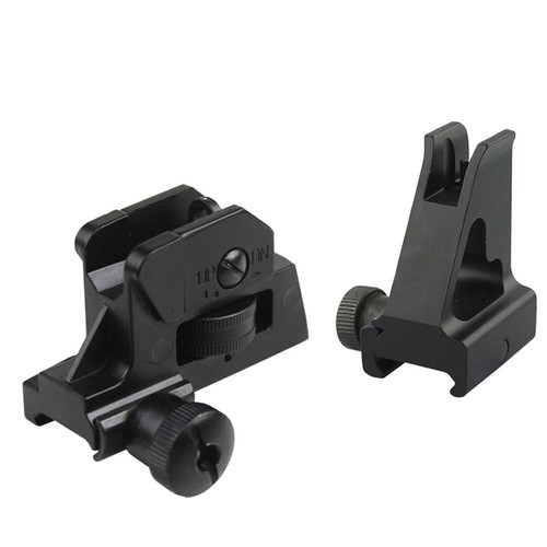 Tactical Iron Sight Shooting Detachable Front Sight Dual Apertures Rear Sight - Picture 1 of 19