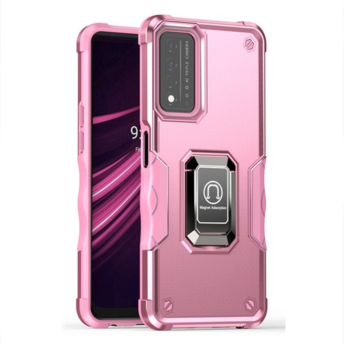 For T-Mobile Revvl V Plus Metal Ring Kickstand Case Dual Layer Shockproof Cover - Picture 34 of 44