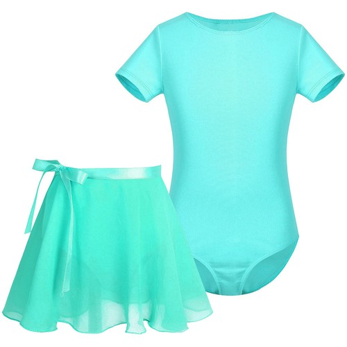 Kids Girls Ballet Dance Dress Gymnastics Leotard Skirts Set Ballerina Dancewear - 第 72/81 張圖片