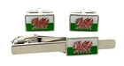 Collectable Wales Cymru Flag Welsh Tie Pin And Cuff Link Gift Set