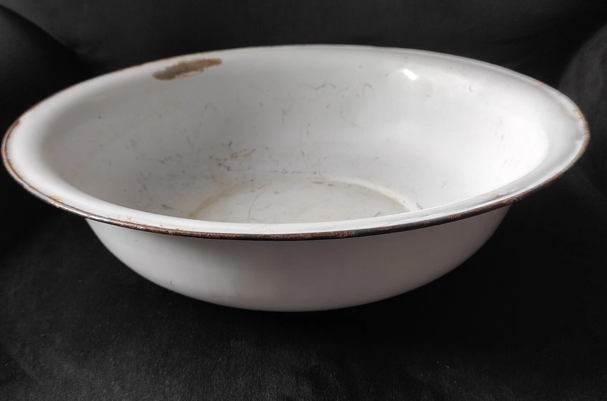 ANCIEN BROC ET bassine en tôle émaillée EUR 51,00 - FR