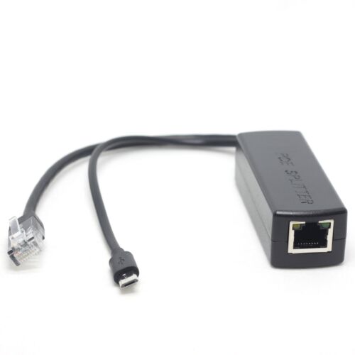 Active PoE Splitter Power Over Ethernet 48V to 5V 2.4A Micro USB 4 Raspberry Pi - Picture 6 of 7