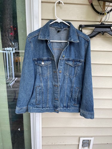 H\u0026M Women's Blue Denim Jacket Divided 
