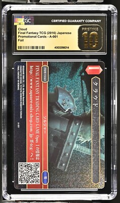 Final Fantasy TCG Japanese Cloud A-001 Promo - CGC Graded 10