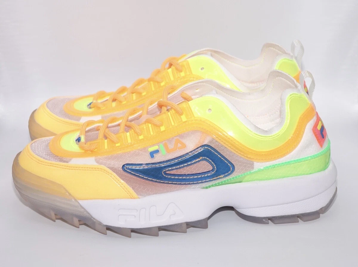 Fila tennis shoes yellow online