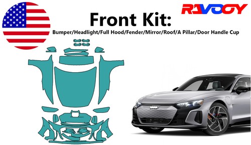 For Audi e-tron GT RS 2022-2024 Front Paint Protection Film PreCut Kit PPF - 第 1/7 張圖片
