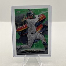 2023 Topps Inception Oswald Peraza (RC) Green Parallel #98 New York Yankees