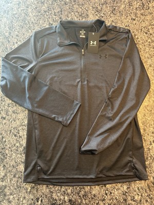 Under Armour Men's UA Tech Vent 1/2 Zip Pullover Charcoal Gray Medium NWT