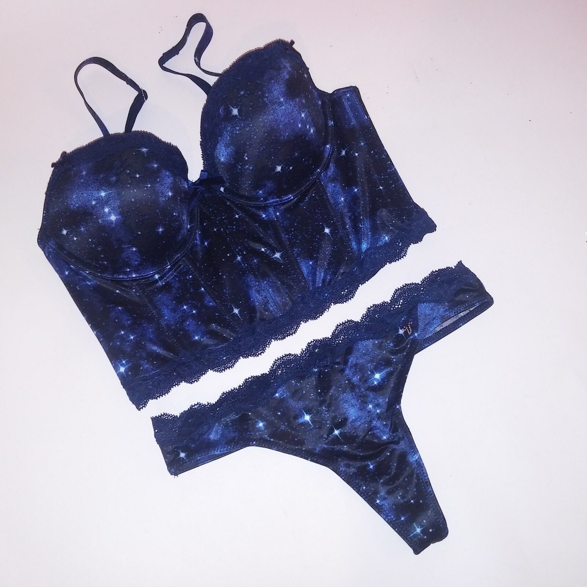 【３２Ｃ／ＸＳ】ブラ＆ソング Victoria's Secret HG Victoria Secret Bra Set 32C Lined Demi XS Thon Panty Dream Angels
