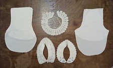 Lot of 5 Vintage Neck Collars Different Styles, Patterns, Crochet, Turtleneck